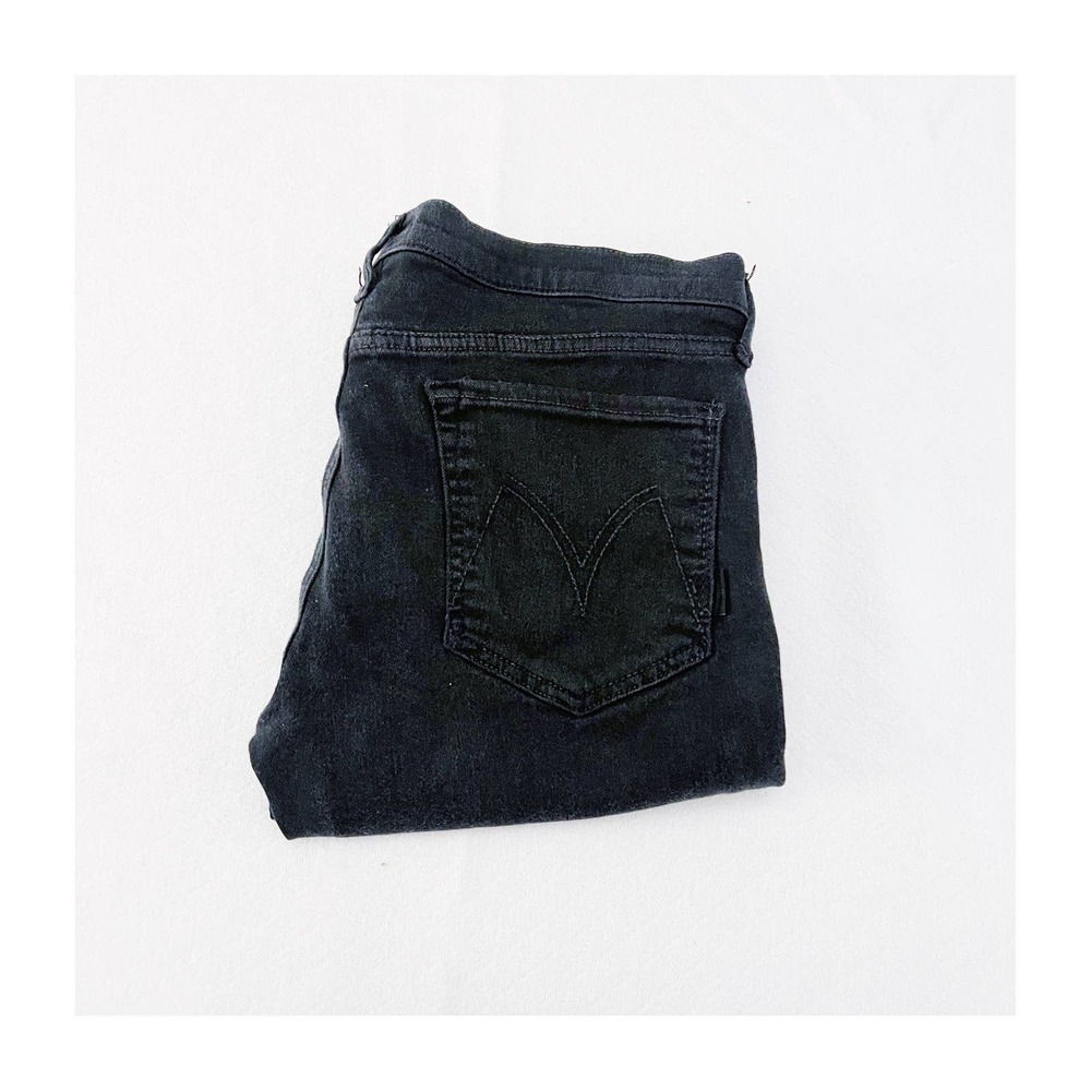 Mother The Runaway Dear Villain Black Denim Jeans Style 1003-109 SZ31